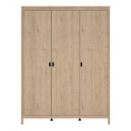 Madrid Wardrobe with 3 Doors in Jackson Hickory Oak