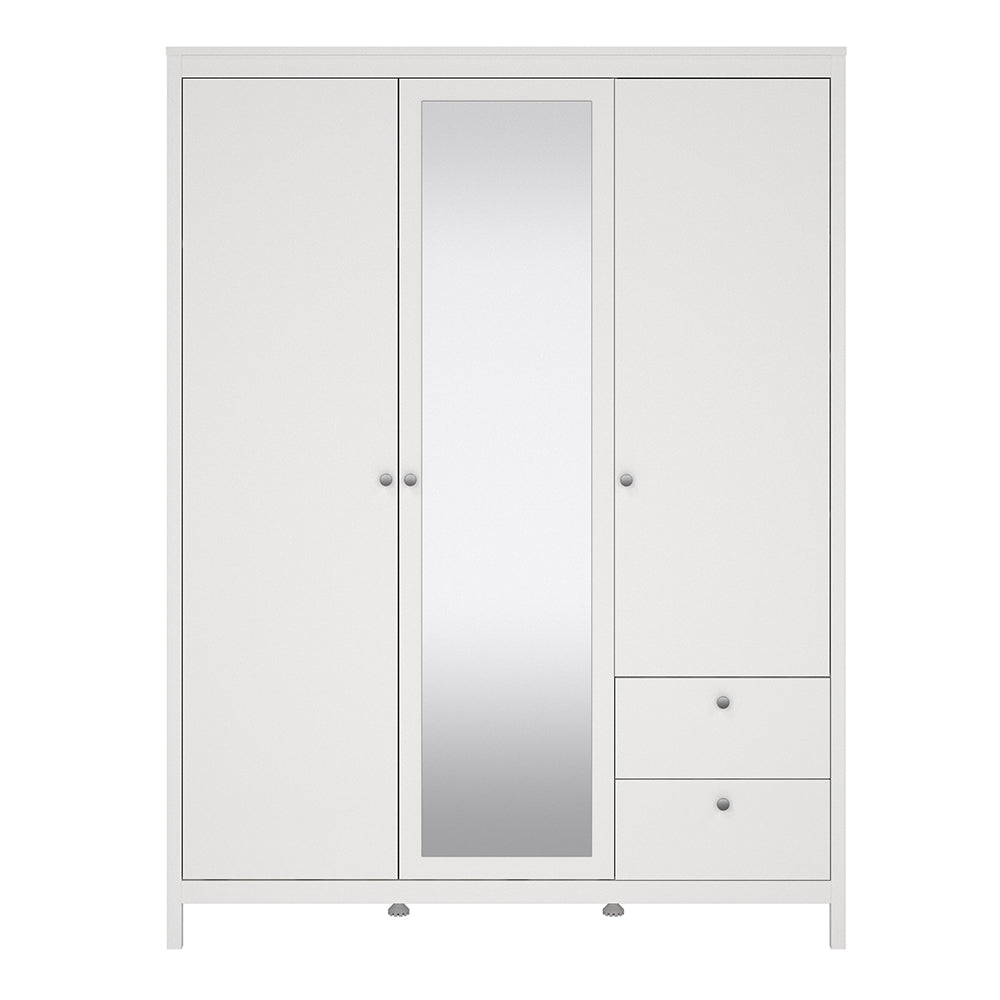 Madrid  Wardrobe with 2 Doors 1 Mirror Door 2 Drawers