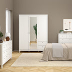 Madrid  Wardrobe with 2 Doors 1 Mirror Door 2 Drawers