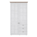 Illoppa Wardrobe in Snowy Oak/Oak Nelson