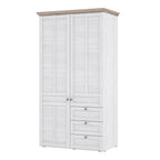 Illoppa Wardrobe in Snowy Oak/Oak Nelson