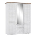 Illoppa Wardrobe in Snowy Oak/Oak Nelson