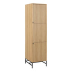 Albany Wardrobe 2 Doors in Oak/Black Legs
