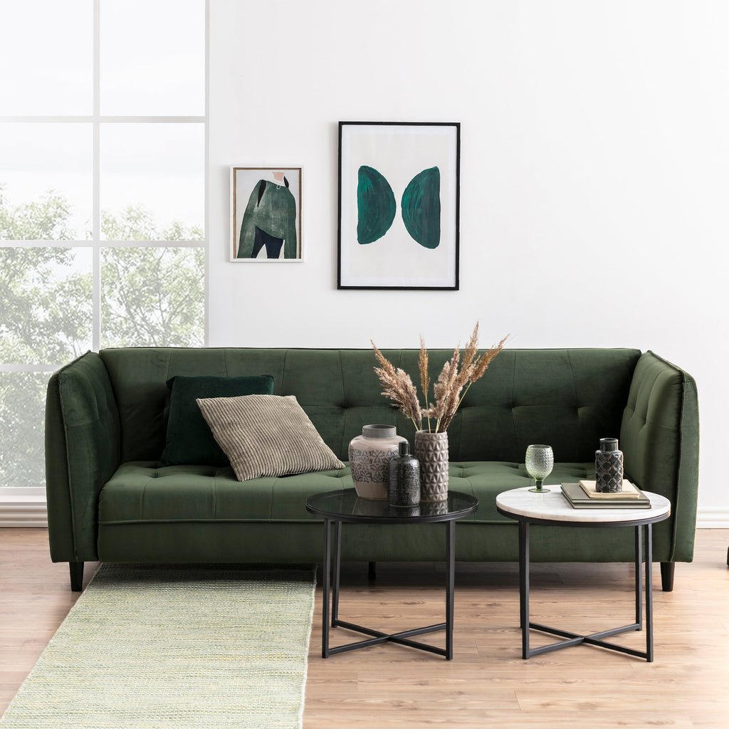 Cross Round Metal Side Table