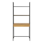 Seaford Bookcase with 1 Drawer in Black and Oak