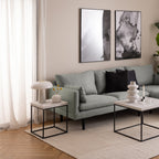 Barossa Coffee Table with White Marble Carrara Top