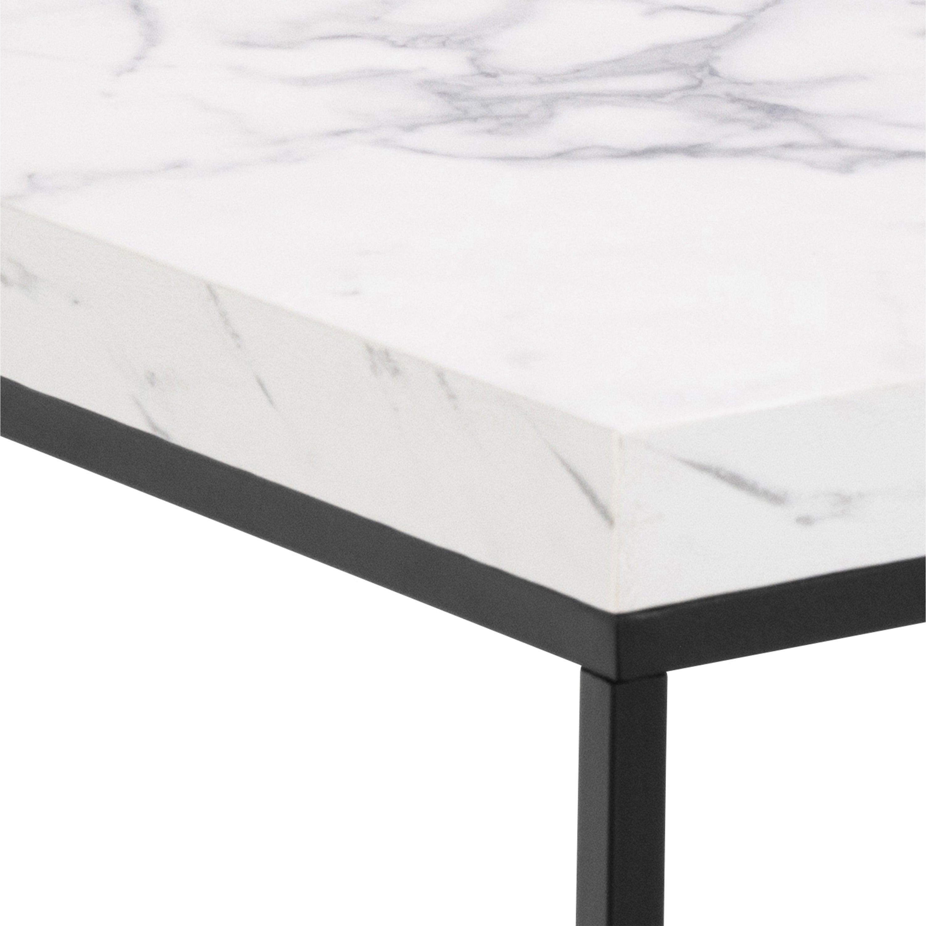 Barossa Coffee Table with White Marble Carrara Top
