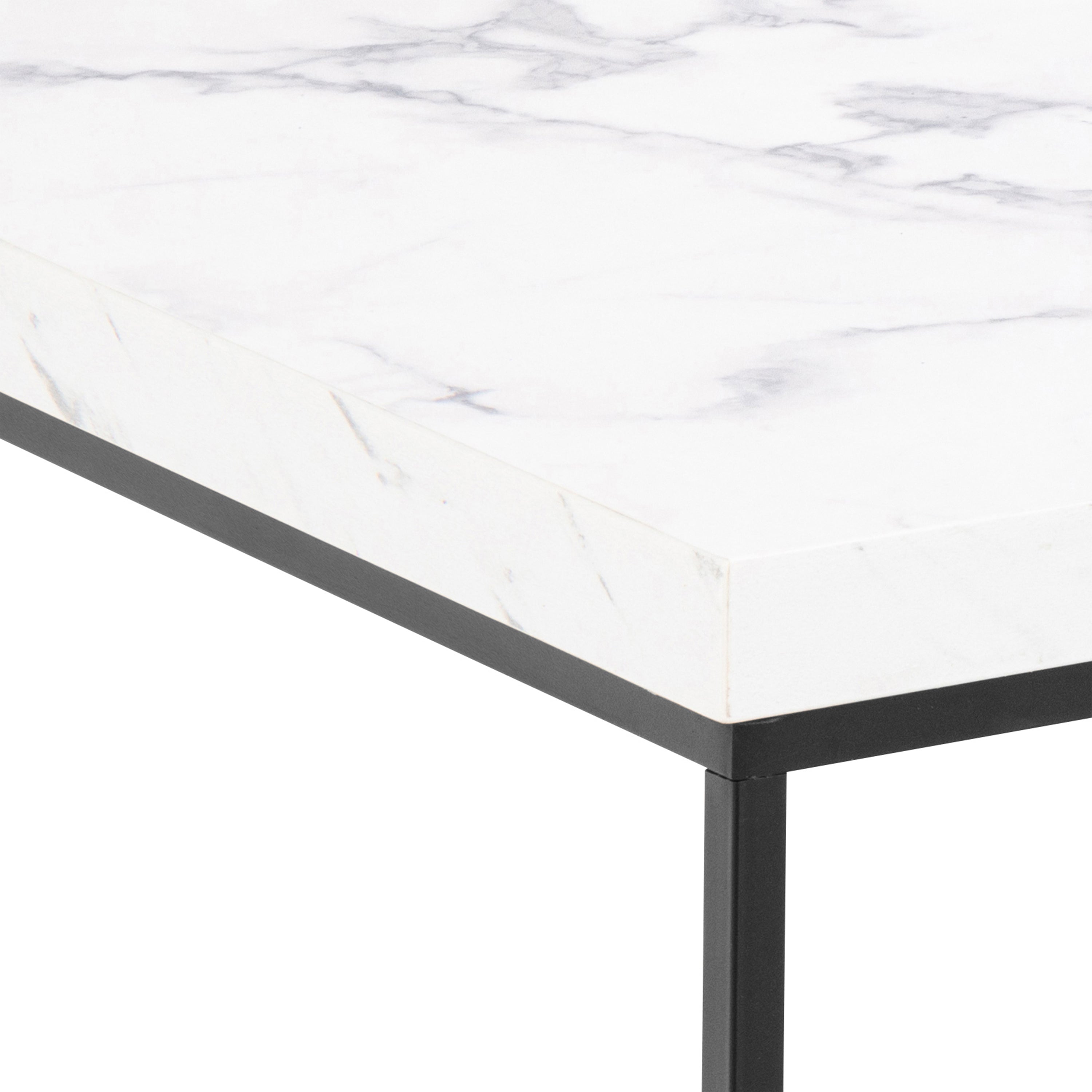 Barossa Coffee Table with White Marble Carrara Top