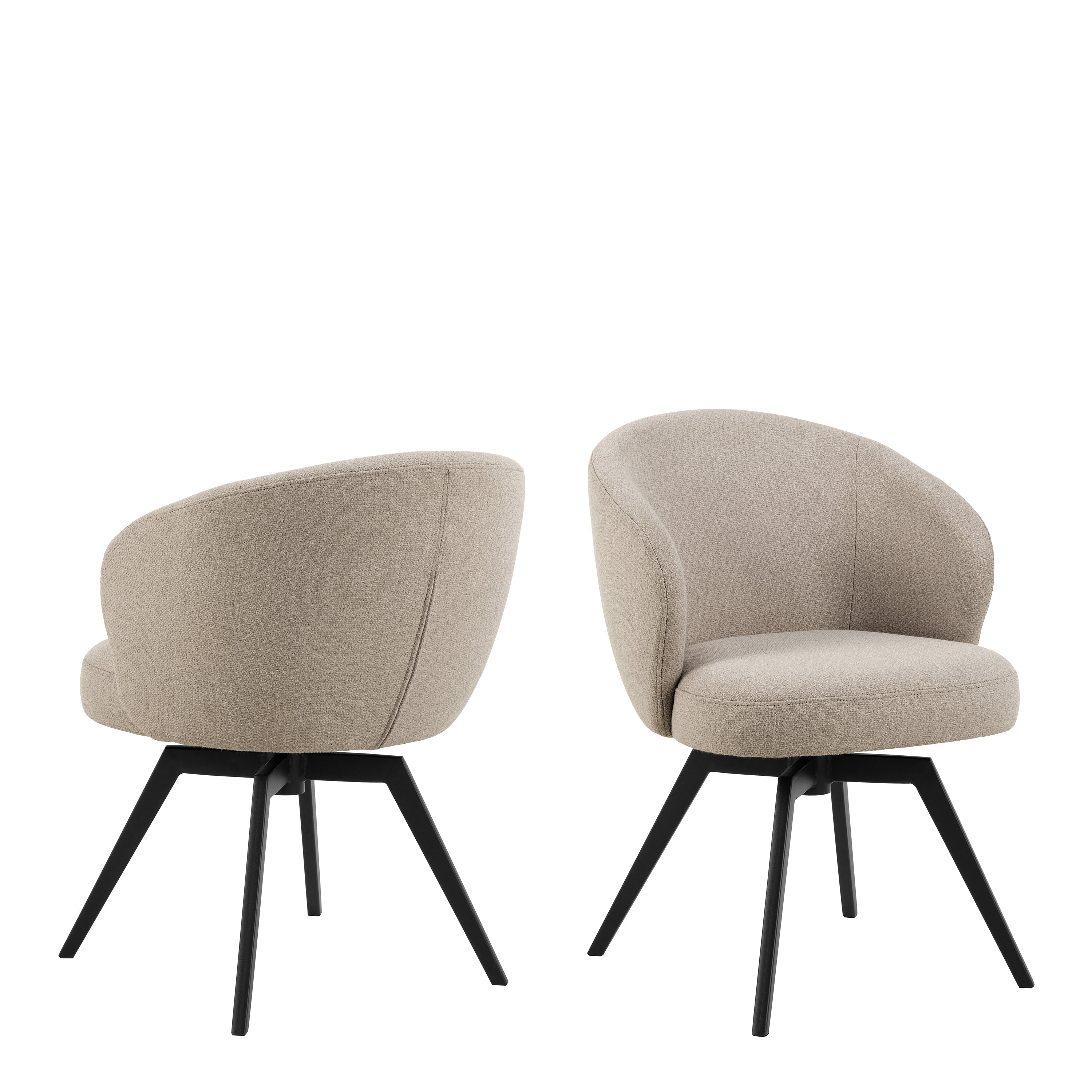 Darlene Dining Chair with Armrest and Swivel Function