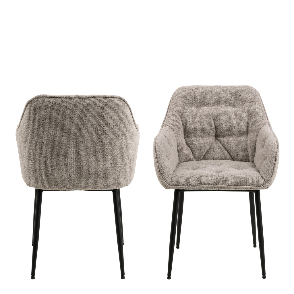 Brooke Dining Chair with Armrest Set of 2