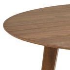 Roxby Round Dining Table in Walnut