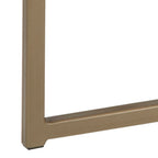 Alisma Coffee Table with White Marble Top