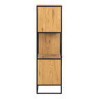 Swindon Bookcase with 2 Doors, 3 Drawers and 2 Shelves in Black