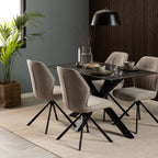 Roxby Round Dining Table in Walnut