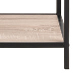 Seaford Tall Black Metal Bookcase with 5 Shelves