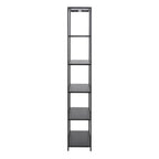 Newcastle Tall Bookcase with 5 Shelves in Matt Black
