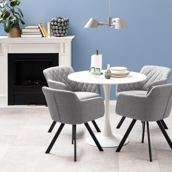 Malta Ceramic Round Dining Table