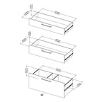 Prima Bookcase 1 Shelf With 2 Drawers 2 File Drawers