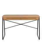 Blueton Office Desk with 2 Drawers in Black and Oak