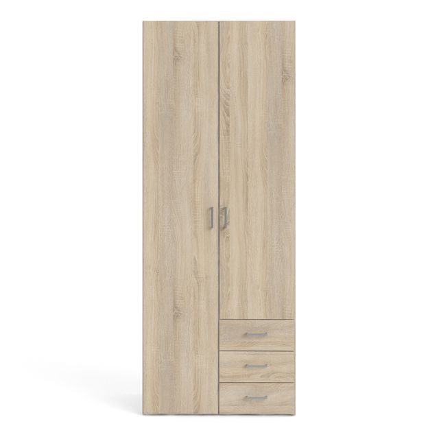 Space Wardrobe 2 Doors 3 Drawers in Oak 2001