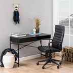Angus Office Desk with Sliding Door