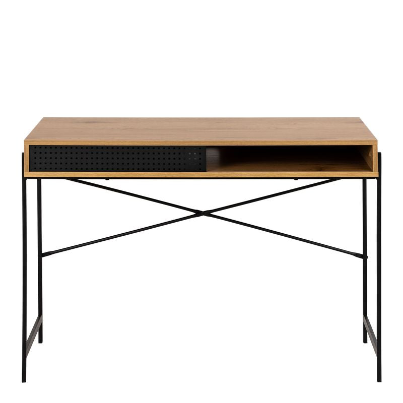 Angus Office Desk with Sliding Door