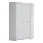 Novi 2 Door Corner Wardrobe in Alpine White