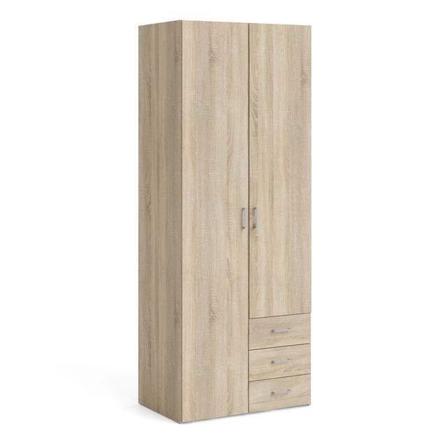 Space Wardrobe 2 Doors 3 Drawers in Oak 2001