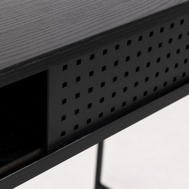 Angus Office Desk with Sliding Door