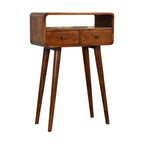 Mini Chestnut Console Tables