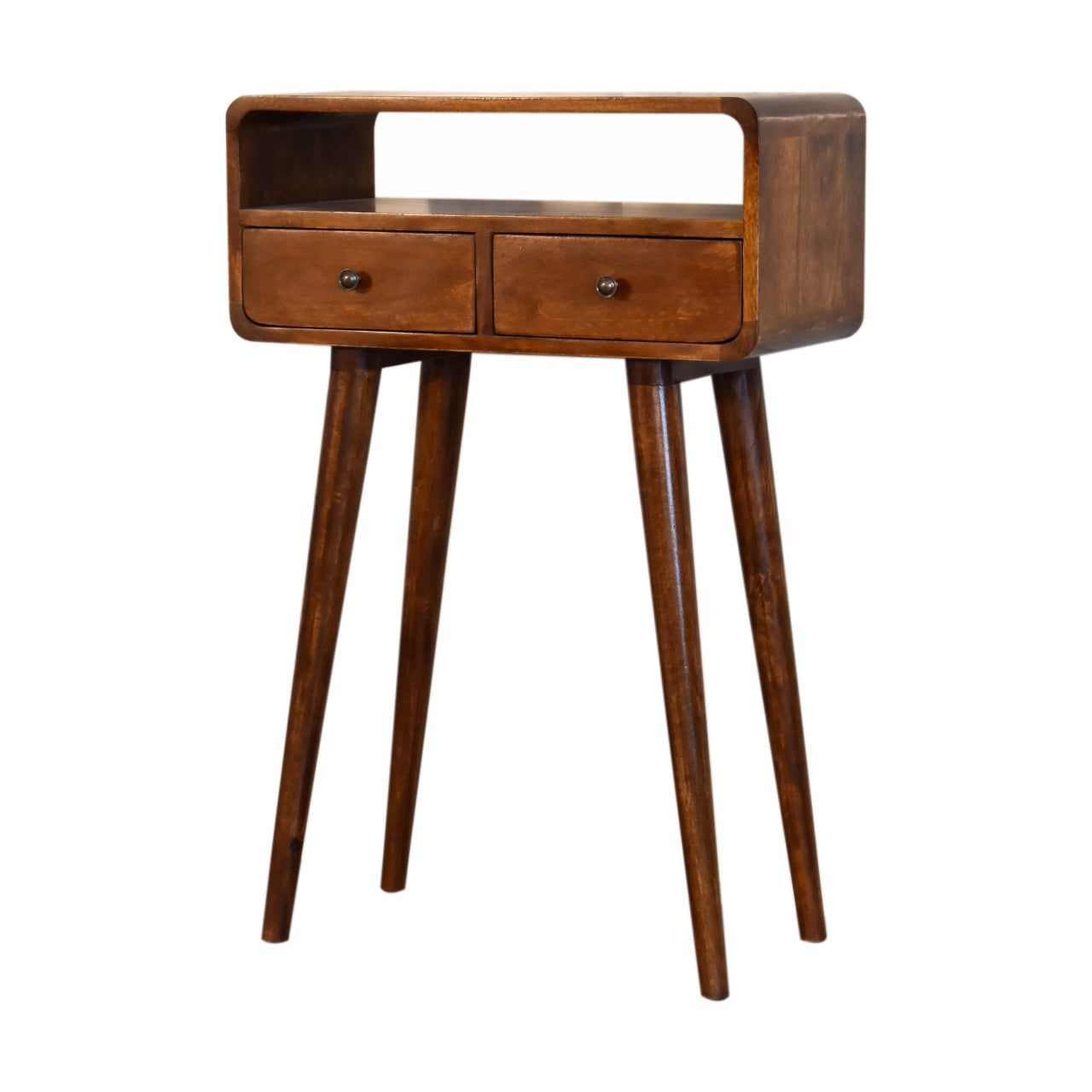 Mini Chestnut Console Tables