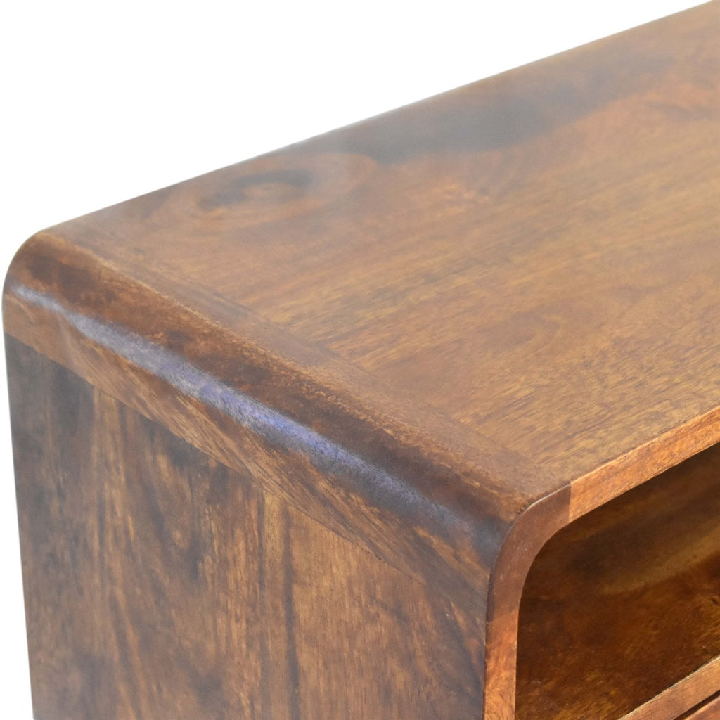 Mini Chestnut Console Tables