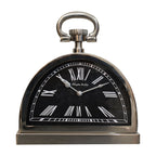 Black and Chrome Tables Clock