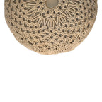Crotchet Beige Footstool