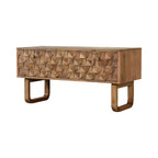 'U' Oak-ish Pineapple Bench