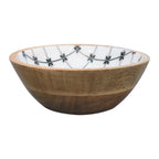 2x Lacquered Flower Bowl Set