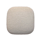 Boucle Cream Square Footstool