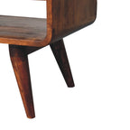 Reverse Curved Chestnut Media Unit