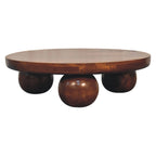 Chestnut Central Ball Tables
