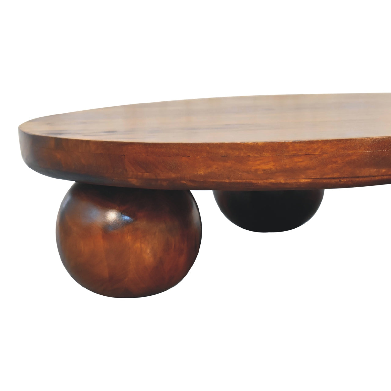 Chestnut Central Ball Tables