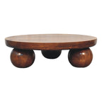 Chestnut Central Ball Tables