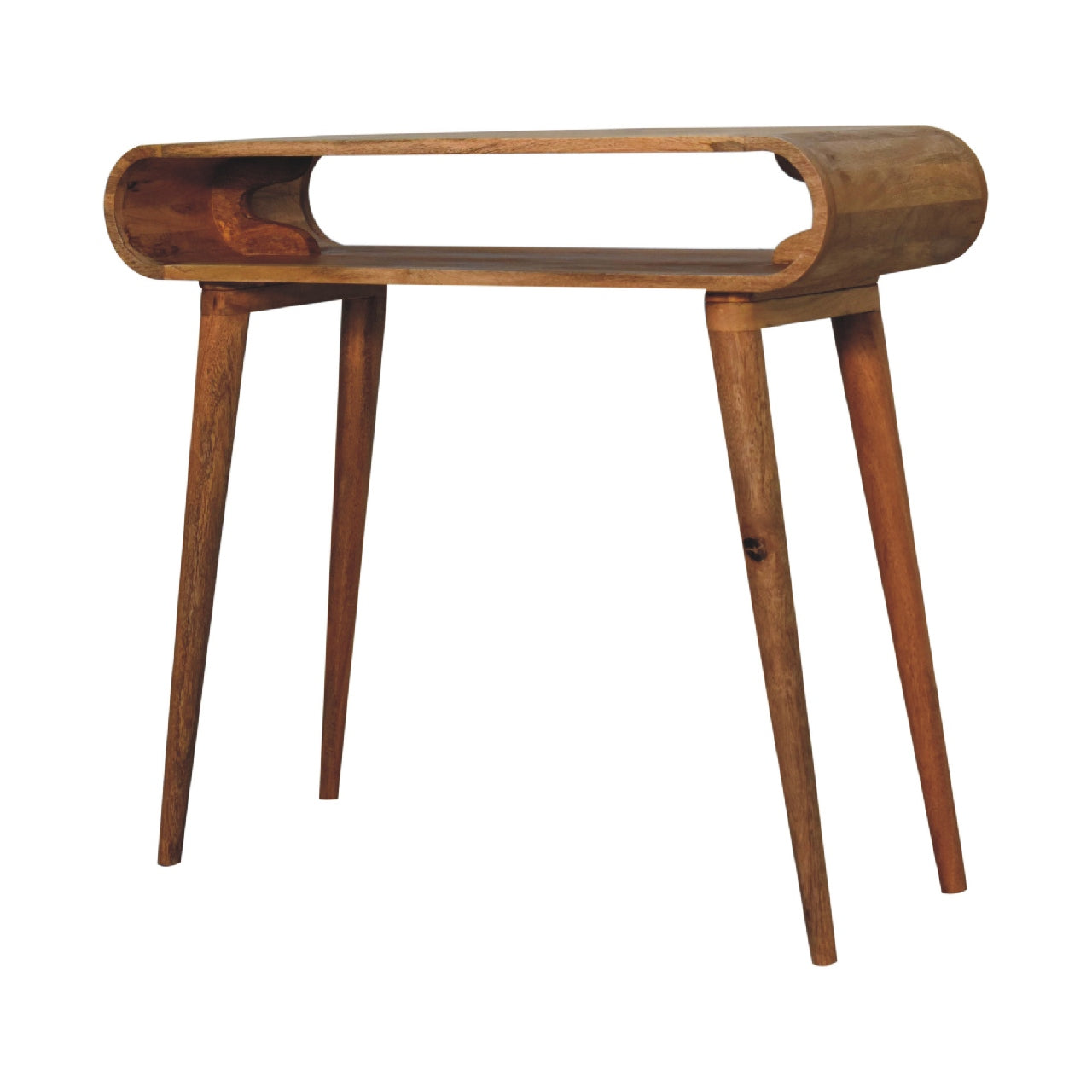 Amaya Oak-ish Nordic Style Console Tables