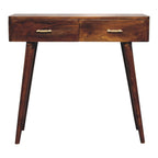 Chestnut T-Bar Console Tables