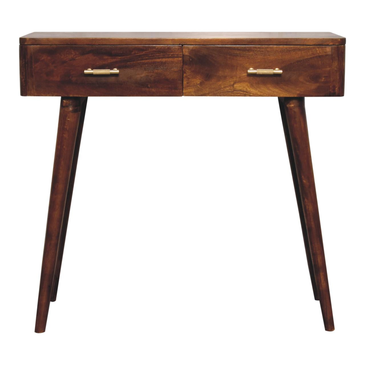 Chestnut T-Bar Console Tables