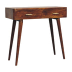 Chestnut T-Bar Console Tables