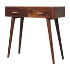 Chestnut T-Bar Console Tables