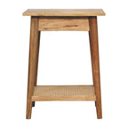 Woven Solid Wood End Tables