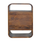 Chestnut Curve 2 Drawer Bedside