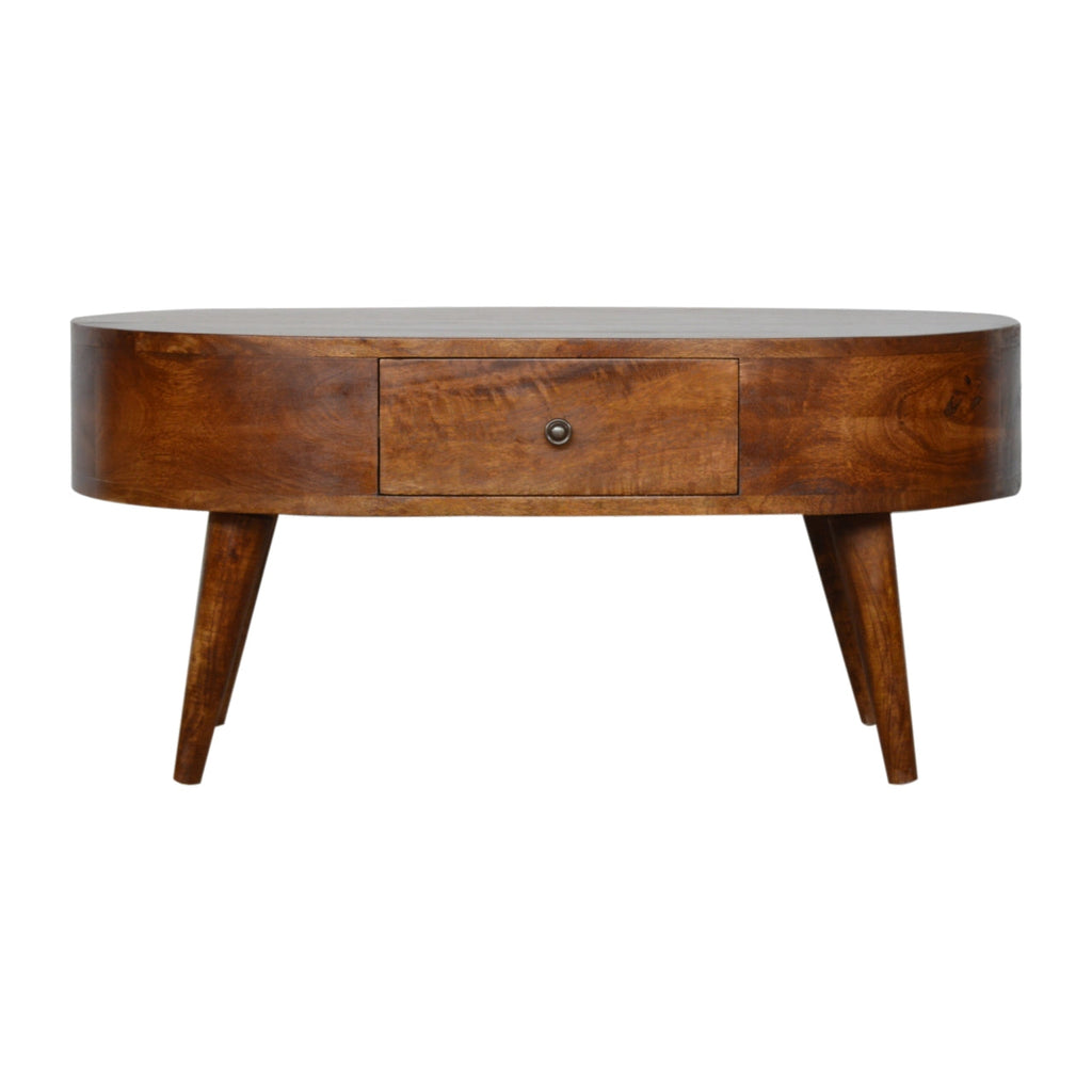 Chestnut Rounded Coffee Tables