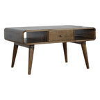 Curved Grey Washed Coffee Tables